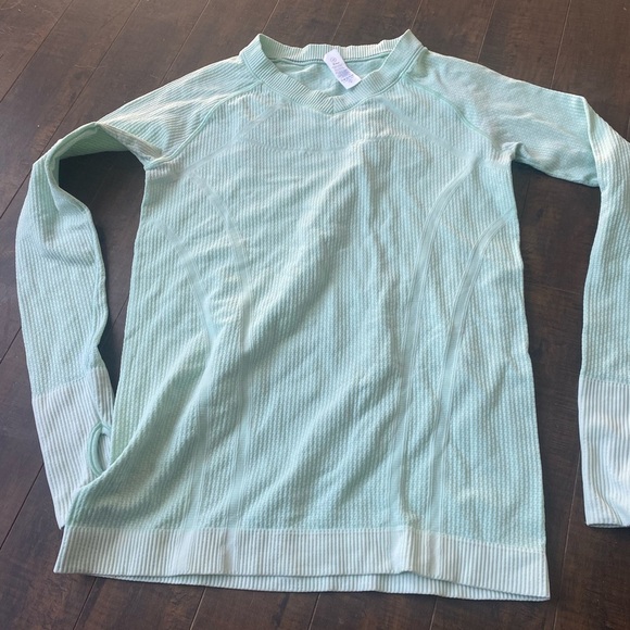 Ivivva Mint Green Ribbed Long Sleeve Top - Picture 4 of 11